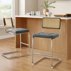 Tabourets de bar rembourrés style rustique Art Leon, hauteur comptoir (lot de 2)