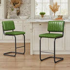Tabourets de bar rembourrés style rustique Art Leon, hauteur comptoir (lot de 2)
