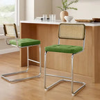 Tabourets de bar rembourrés style rustique Art Leon, hauteur comptoir (lot de 2)