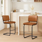 Tabourets de bar rembourrés style rustique Art Leon, hauteur comptoir (lot de 2)