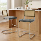 Tabourets de bar rembourrés style rustique Art Leon, hauteur comptoir (lot de 2)