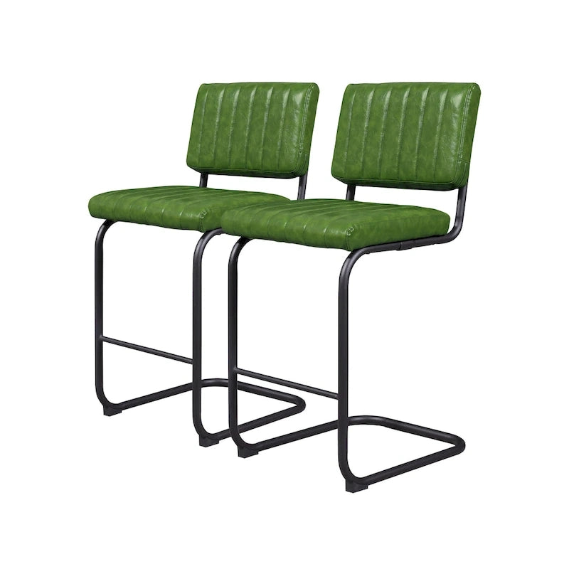 Tabourets de bar rembourrés style rustique Art Leon, hauteur comptoir (lot de 2)