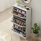 Meuble à chaussures avec tiroir basculant pour entrée, meuble de rangement