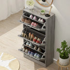 Meuble à chaussures avec tiroir basculant pour entrée, meuble de rangement