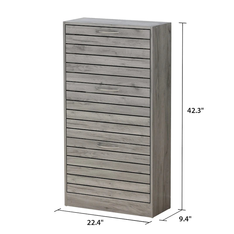 Meuble à chaussures avec tiroir basculant pour entrée, meuble de rangement