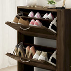 Meuble à chaussures avec tiroir basculant pour entrée, meuble de rangement