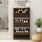 Meuble à chaussures avec tiroir basculant pour entrée, meuble de rangement