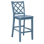 Tabouret de bar à manger en bois massif Catron à hauteur de comptoir