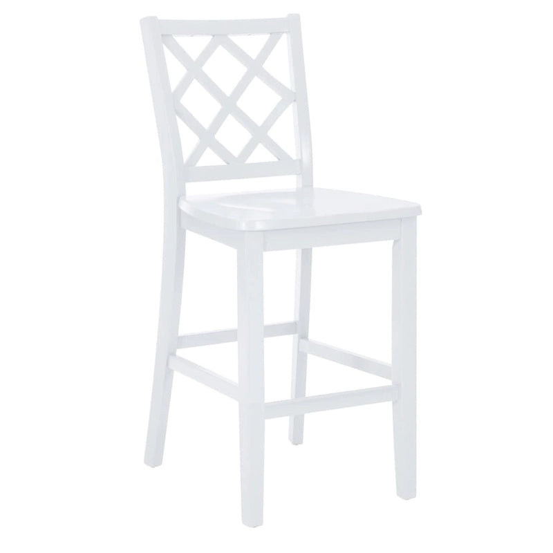 Tabouret de bar à manger en bois massif Catron à hauteur de comptoir