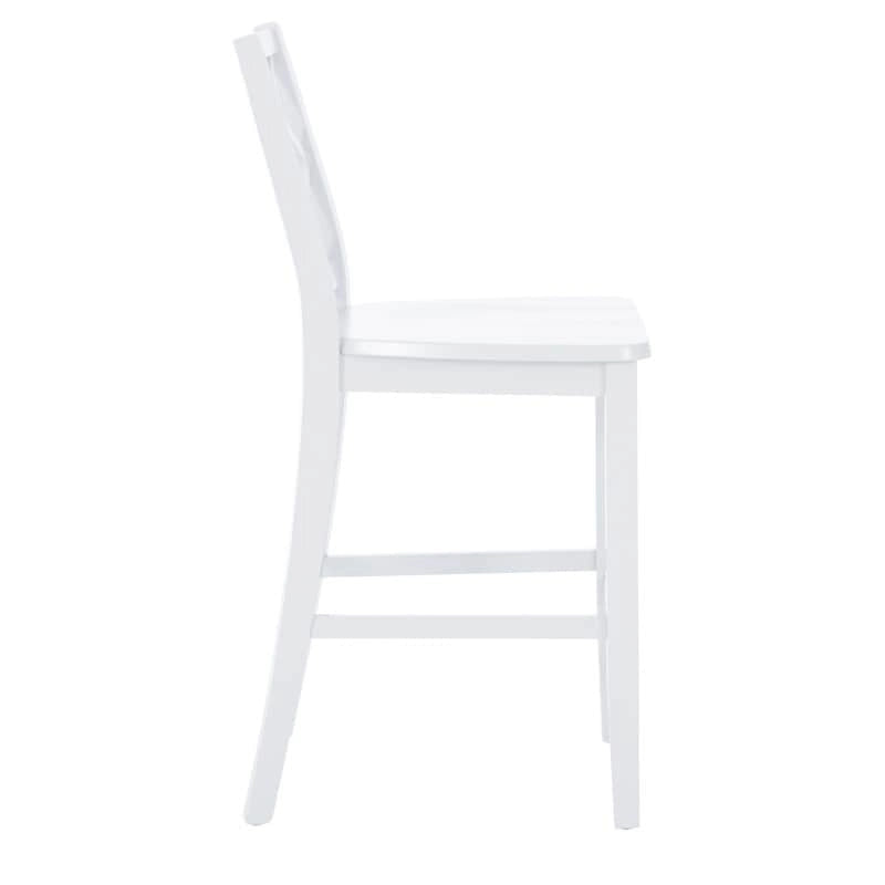 Tabouret de bar à manger en bois massif Catron à hauteur de comptoir