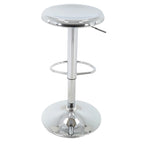 Tabouret de bar réglable en hauteur, finition chromée
