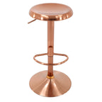 Tabouret de bar réglable en hauteur, finition chromée