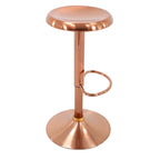 Tabouret de bar réglable en hauteur, finition chromée