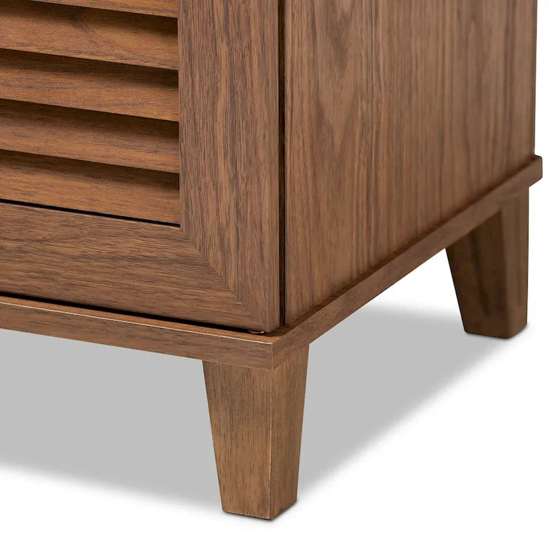 Meuble de rangement pour chaussures à 4 étagères Copper Grove Zdolbuniv Gris foncé