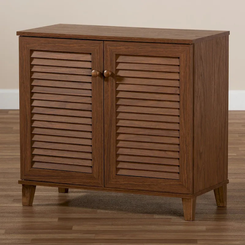 Meuble de rangement pour chaussures à 4 étagères Copper Grove Zdolbuniv Gris foncé