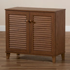 Meuble de rangement pour chaussures à 4 étagères Copper Grove Zdolbuniv Gris foncé