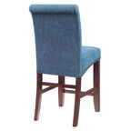 Tabouret de bar Parsons 24 po avec clous décoratifs