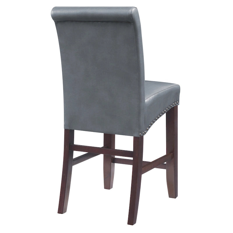 Tabouret de bar Parsons 24 po avec clous décoratifs