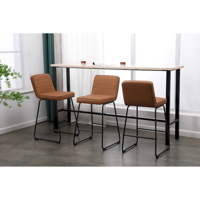 Tabourets de bar modernes rembourrés Lakeview, lot de 3