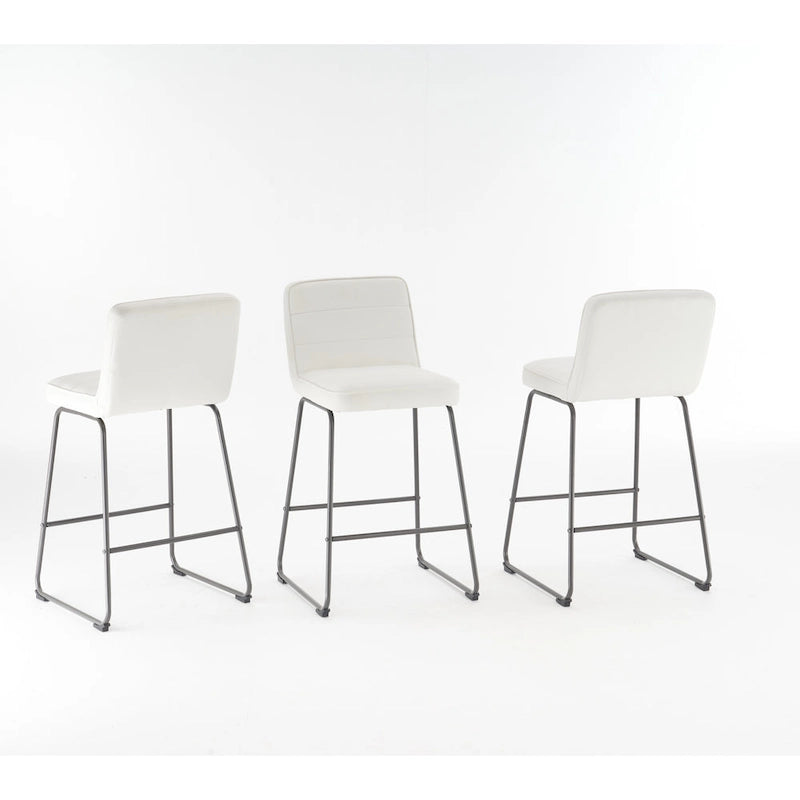 Tabourets de bar modernes rembourrés Lakeview, lot de 3