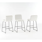 Tabourets de bar modernes rembourrés Lakeview, lot de 3