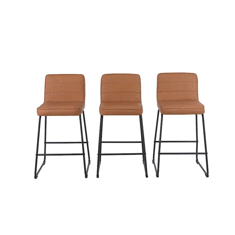 Tabourets de bar modernes rembourrés Lakeview, lot de 3