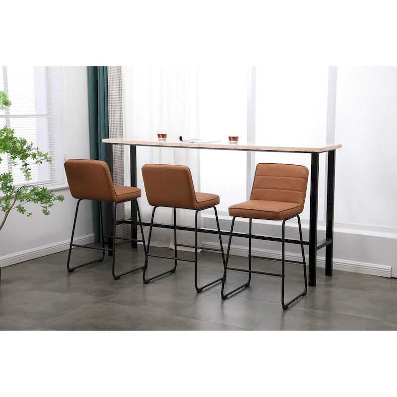 Tabourets de bar modernes rembourrés Lakeview, lot de 3