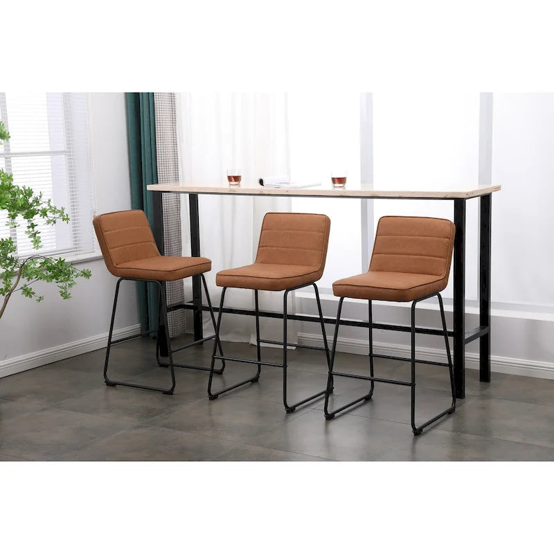 Tabourets de bar modernes rembourrés Lakeview, lot de 3