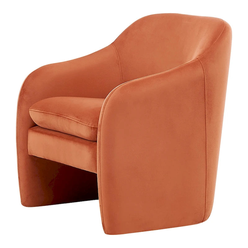 Fauteuil d'appoint en velours Zella