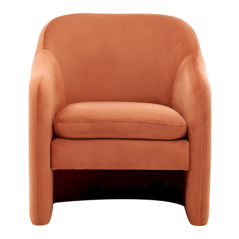 Fauteuil d'appoint en velours Zella