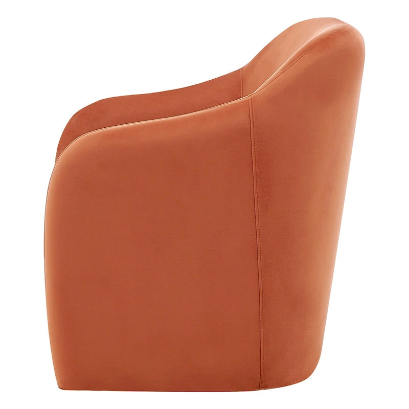 Fauteuil d'appoint en velours Zella