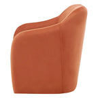 Fauteuil d'appoint en velours Zella