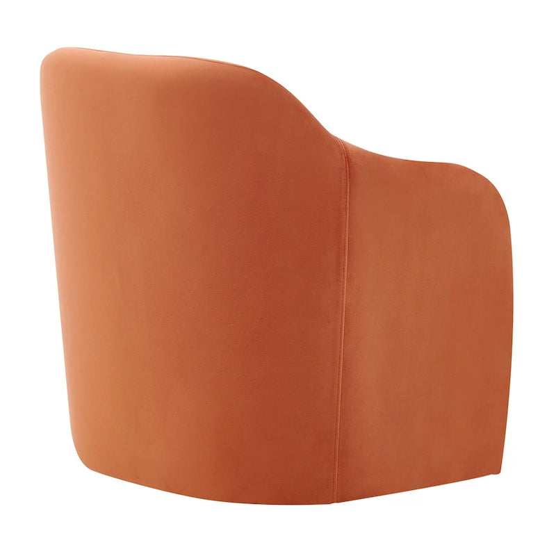 Fauteuil d'appoint en velours Zella