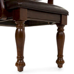 Chaises de salle à manger Tima en similicuir traditionnel avec accoudoirs (lot de 2) par Furniture of America