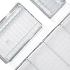Hold N Storage - Doublure d'étagère en plastique rigide pour étagère coulissante, compatible avec les organiseurs d'armoires coulissants de même taille - Protecteur d'étagère dépoli transparent