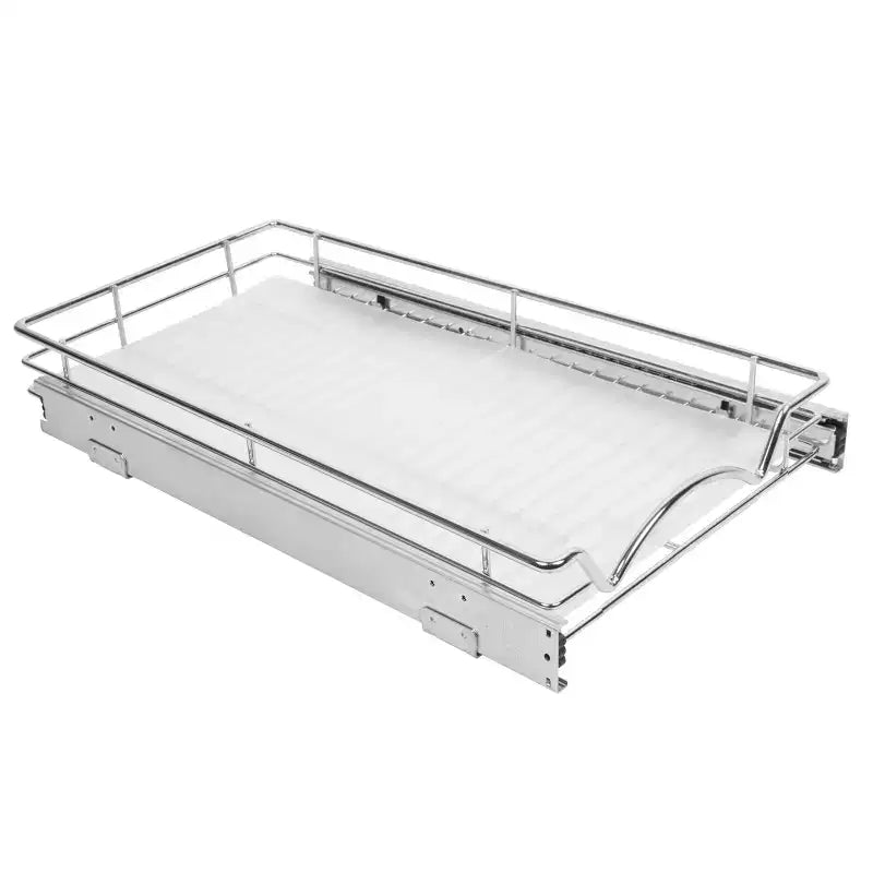 Hold N Storage - Doublure d'étagère en plastique rigide pour étagère coulissante, compatible avec les organiseurs d'armoires coulissants de même taille - Protecteur d'étagère dépoli transparent