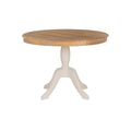 Table à pied rond en bois massif Josie