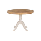 Table à pied rond en bois massif Josie