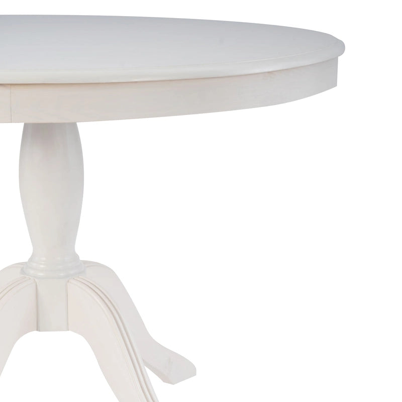 Table à pied rond en bois massif Josie