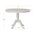 Table à pied rond en bois massif Josie