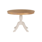 Table à pied rond en bois massif Josie