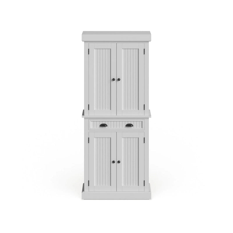 Homestyles Nantucket Sanded Off-White Pantry avec quatre portes - S/O