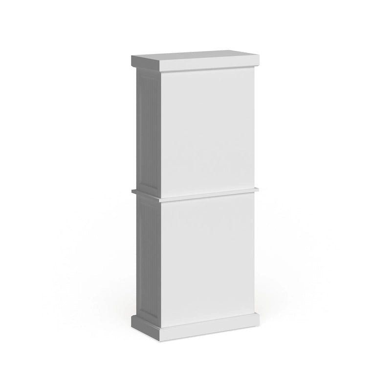 Homestyles Nantucket Sanded Off-White Pantry avec quatre portes - S/O