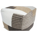 Pouf Anacani en laine et coton Home&Manor
