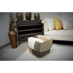 Pouf Anacani en laine et coton Home&Manor