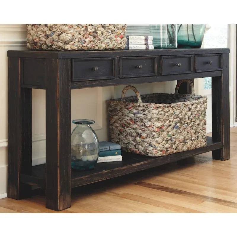 Table console noire Gavelston Signature Design by Ashley