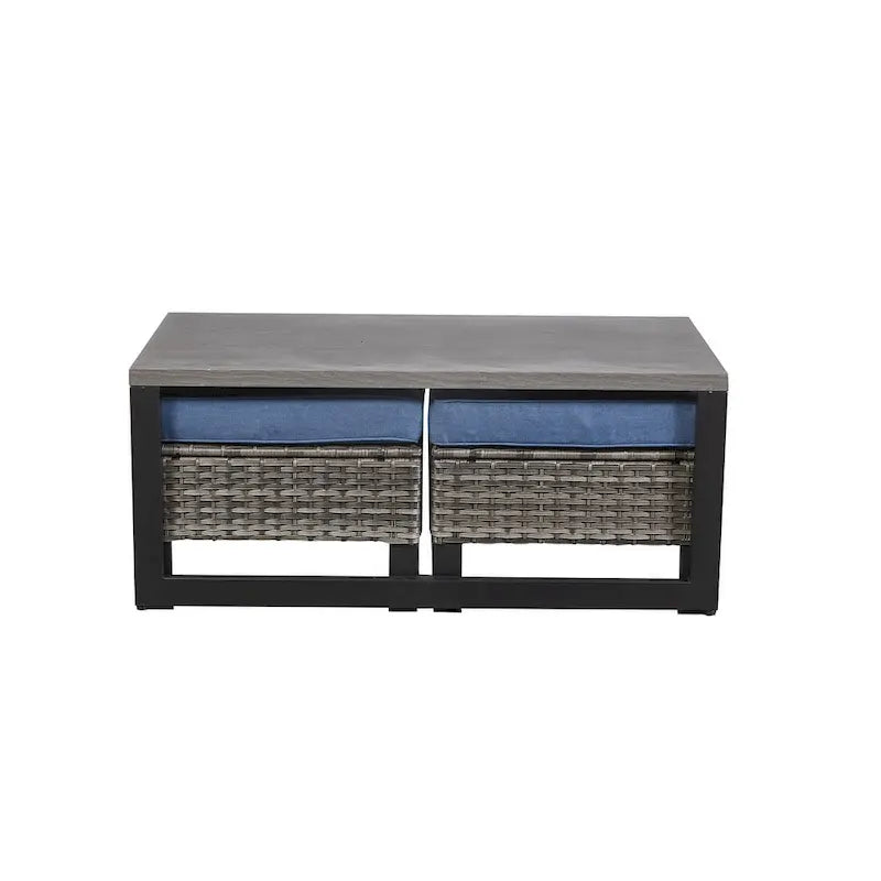 Table de jardin, table basse d'extérieur, table d'appoint de jardin