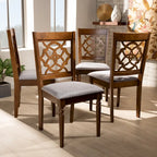 Ensemble de 4 chaises de salle à manger Lylah modernes et contemporaines
