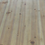 Table basse en bois en forme de tonneau style vintage