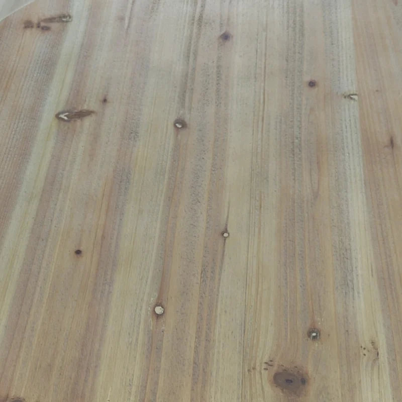 Table basse en bois en forme de tonneau style vintage